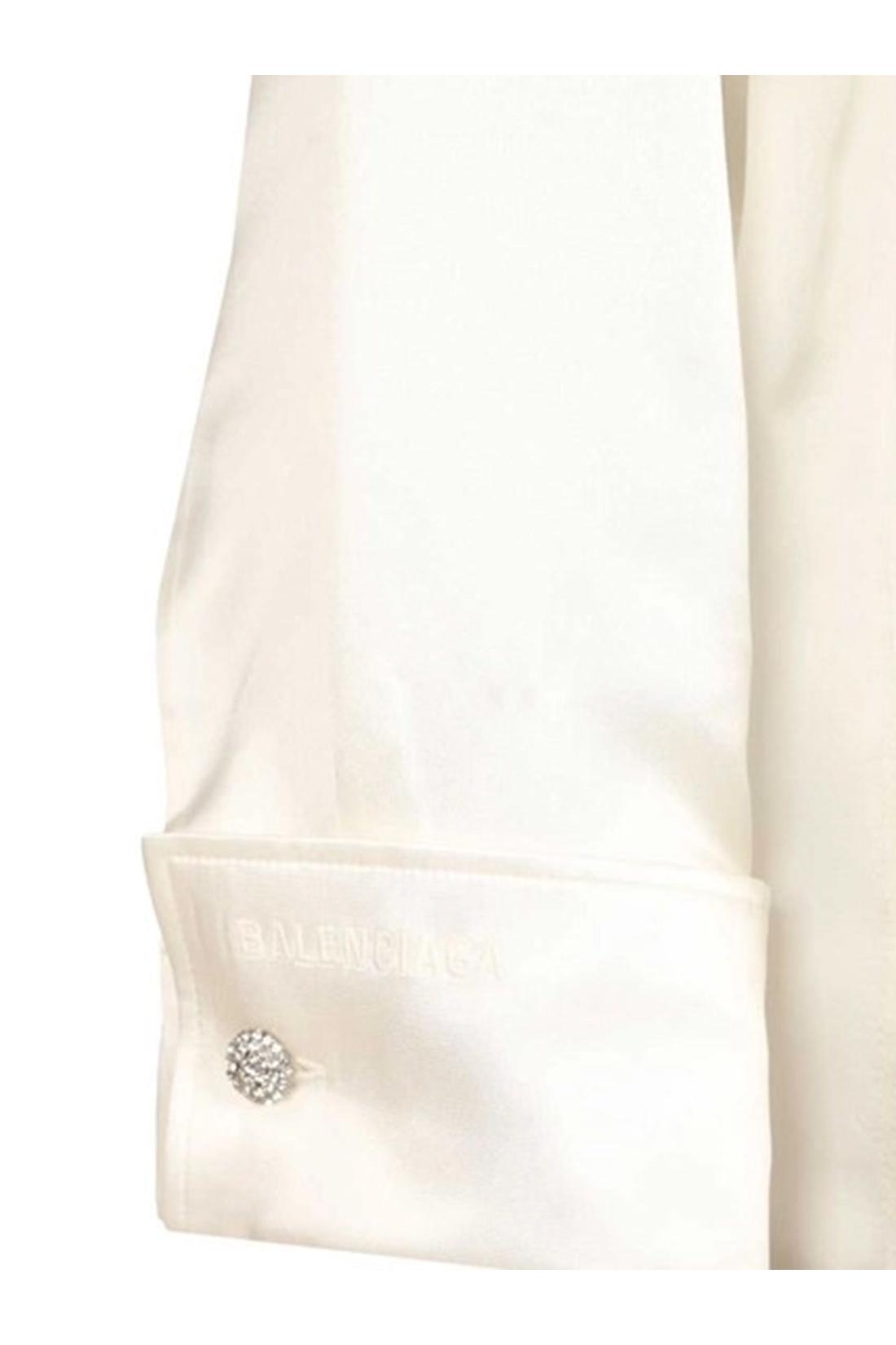Balenciaga-OUTLET-SALE-Ivory wrap shirt-ARCHIVIST