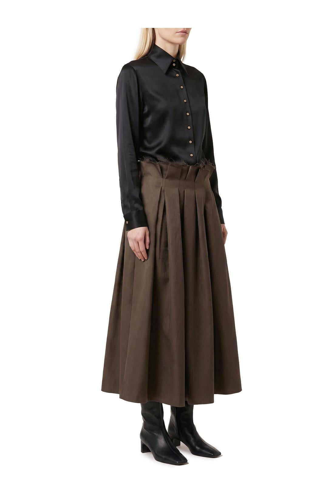 Khaite-OUTLET-SALE-Ivy shirt black-ARCHIVIST