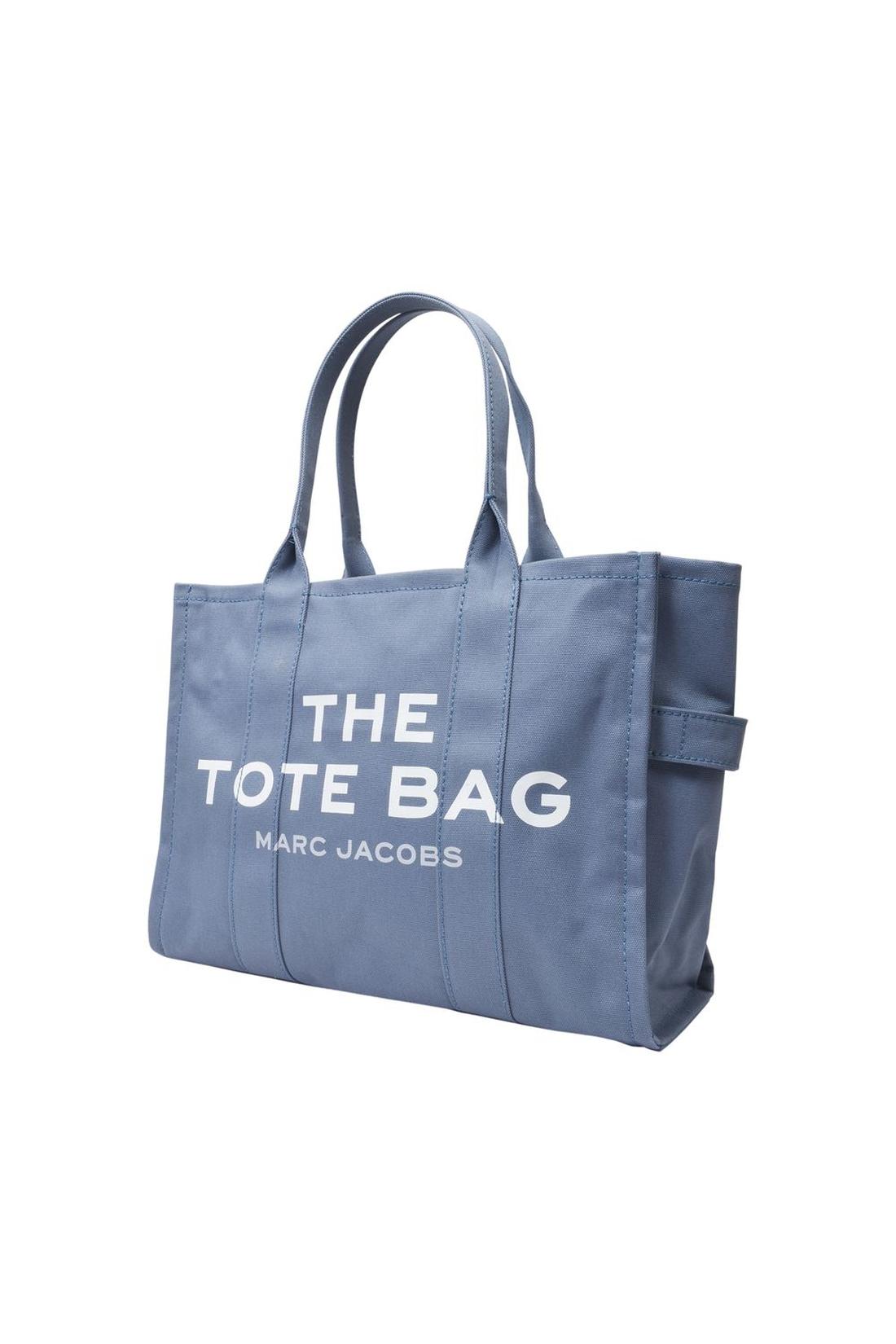 The Large Tote Bag in blue canvas