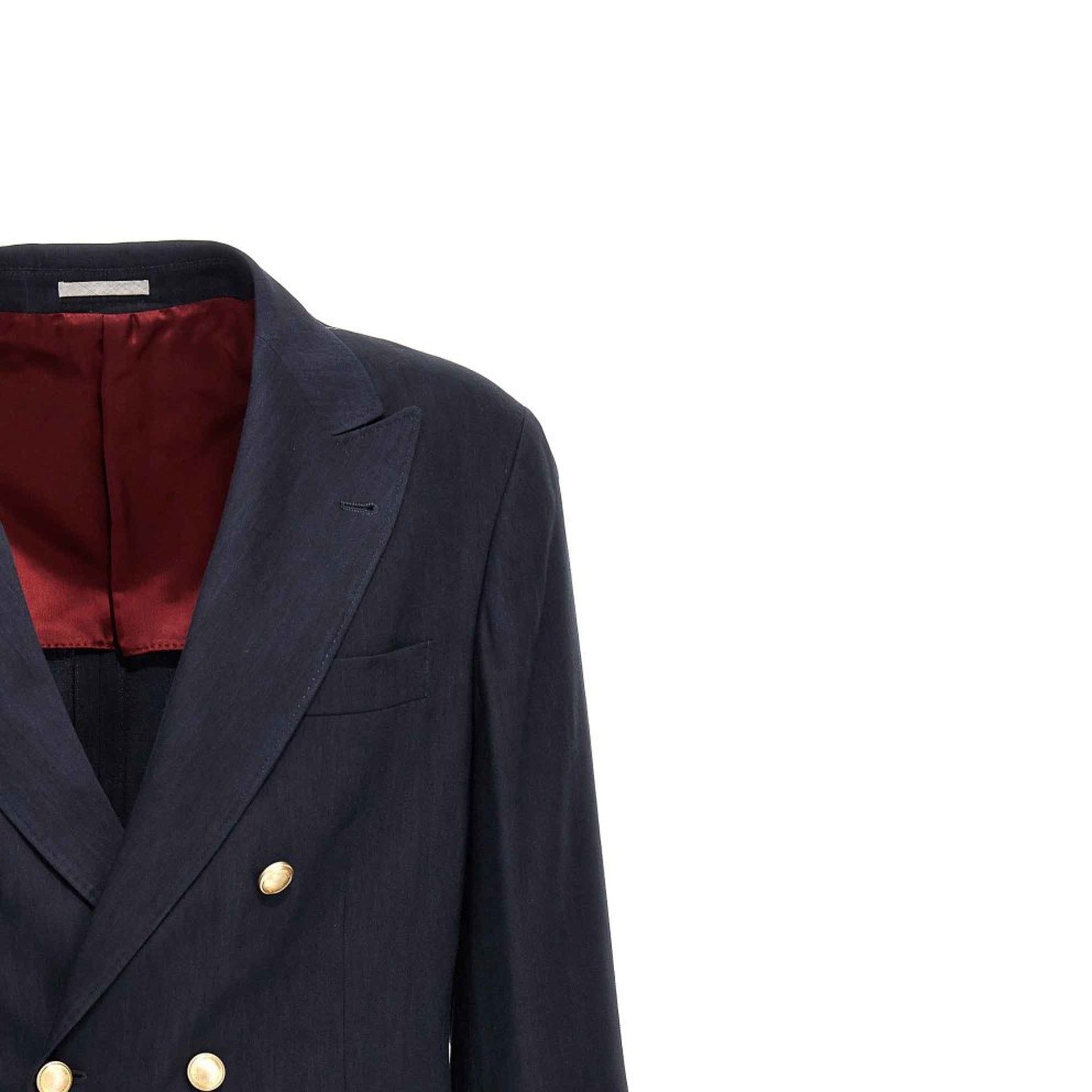 BRUNELLO CUCINELLI-OUTLET-SALE-Jacket BLAU-ARCHIVIST