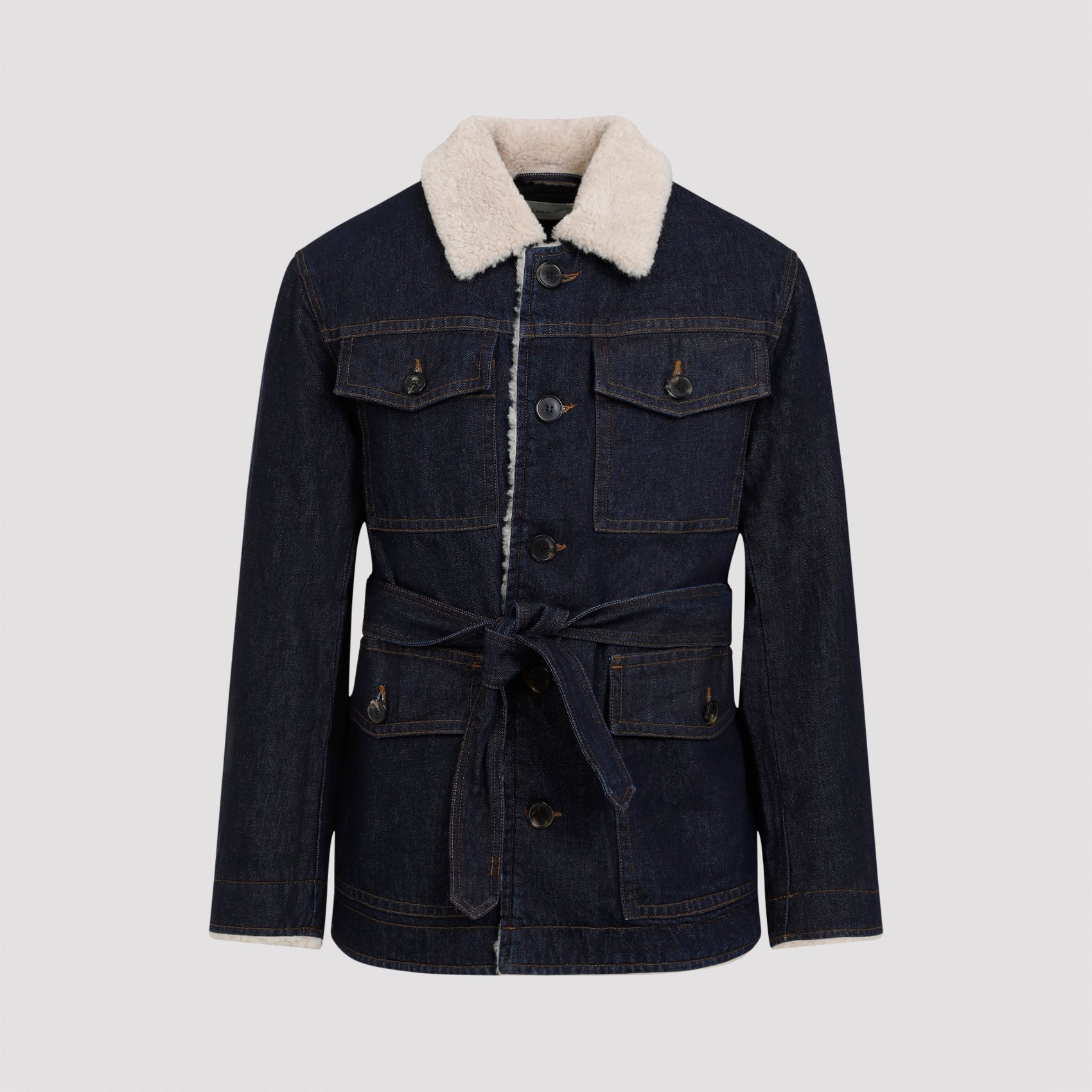 DRIES VAN NOTEN-OUTLET-SALE-Jacket BLAU-ARCHIVIST