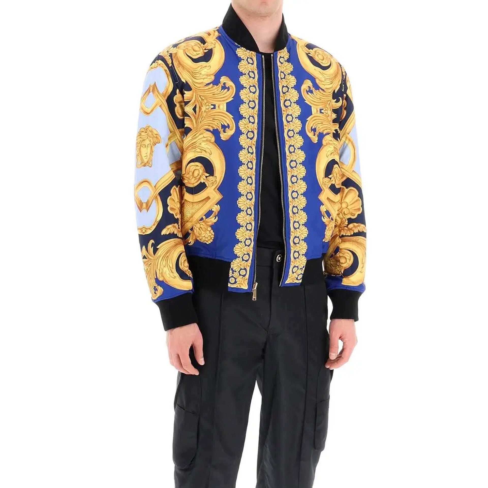 VERSACE-OUTLET-SALE-Jacket BLAU-ARCHIVIST