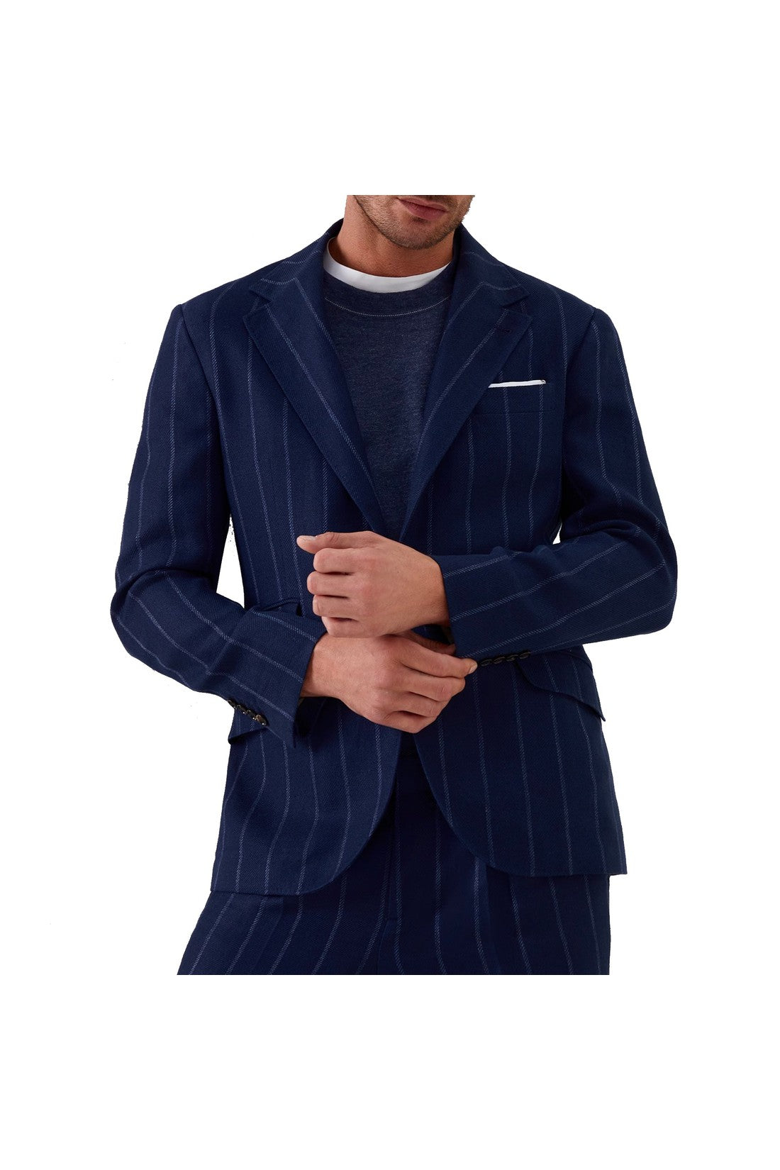 BRUNELLO CUCINELLI-OUTLET-SALE-Jacket Blau-ARCHIVIST