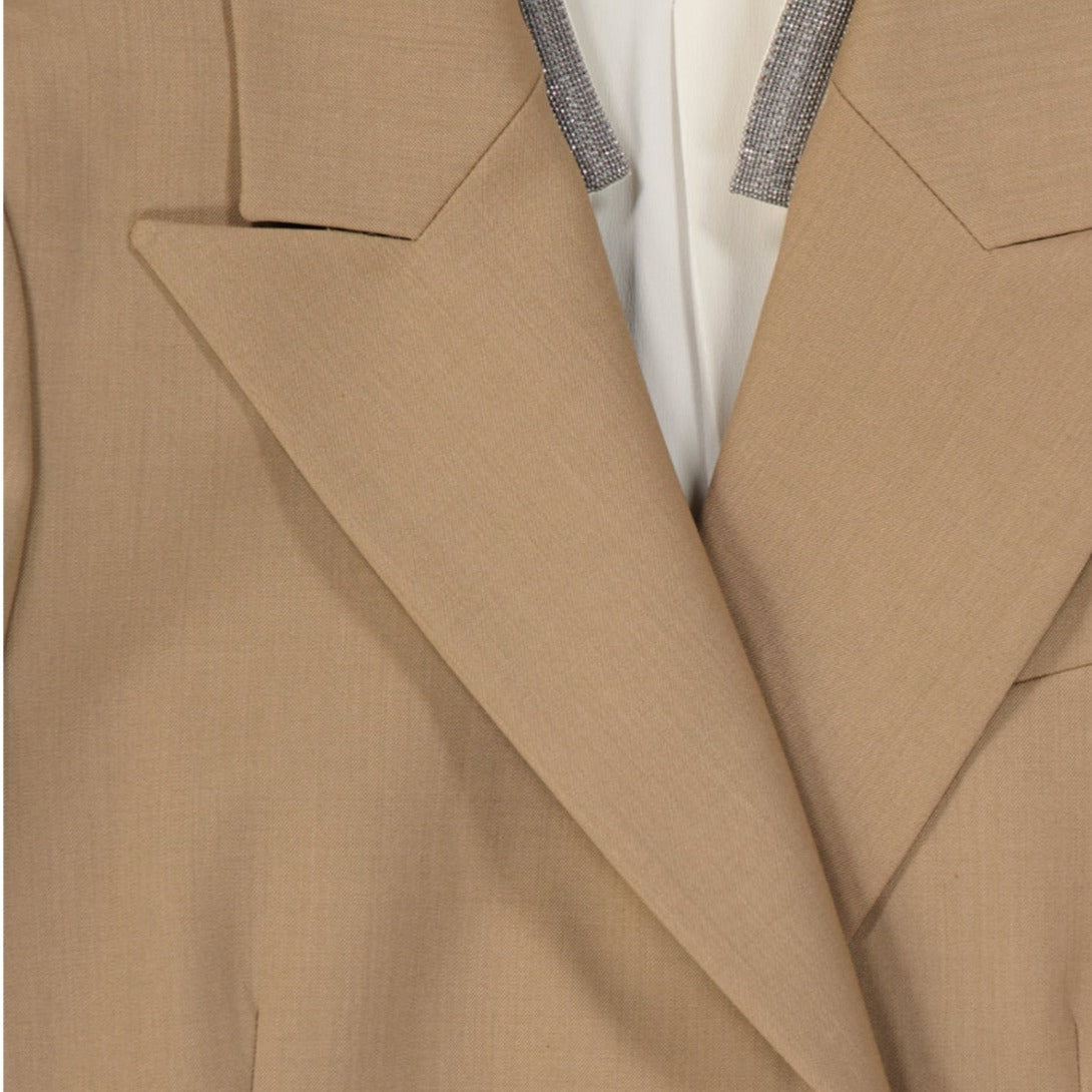 BRUNELLO CUCINELLI-OUTLET-SALE-Jacket Braun-ARCHIVIST