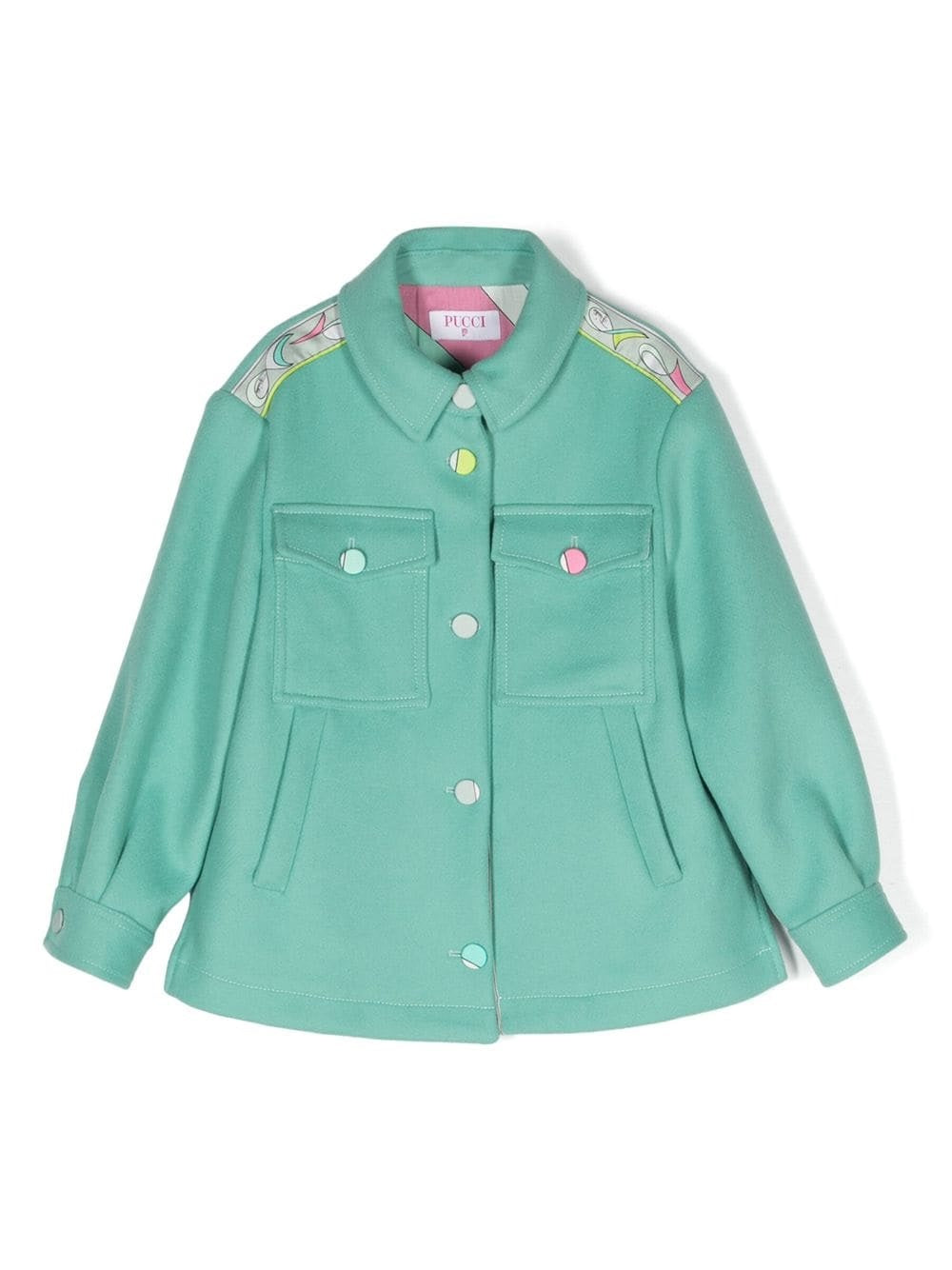 EMILIO PUCCI KIDS-OUTLET-SALE-Jacket GRÜN-ARCHIVIST