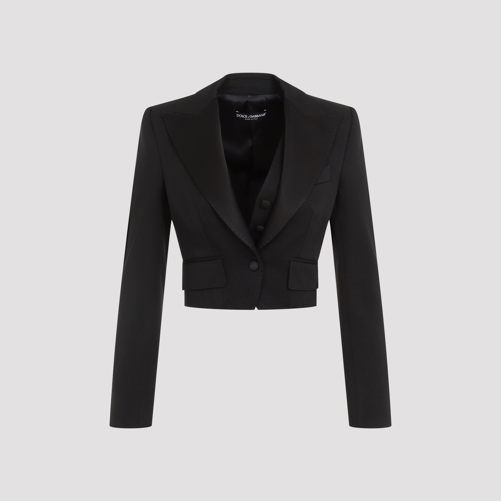 DOLCE & GABBANA-OUTLET-SALE-Jacket SCHWARZ-ARCHIVIST