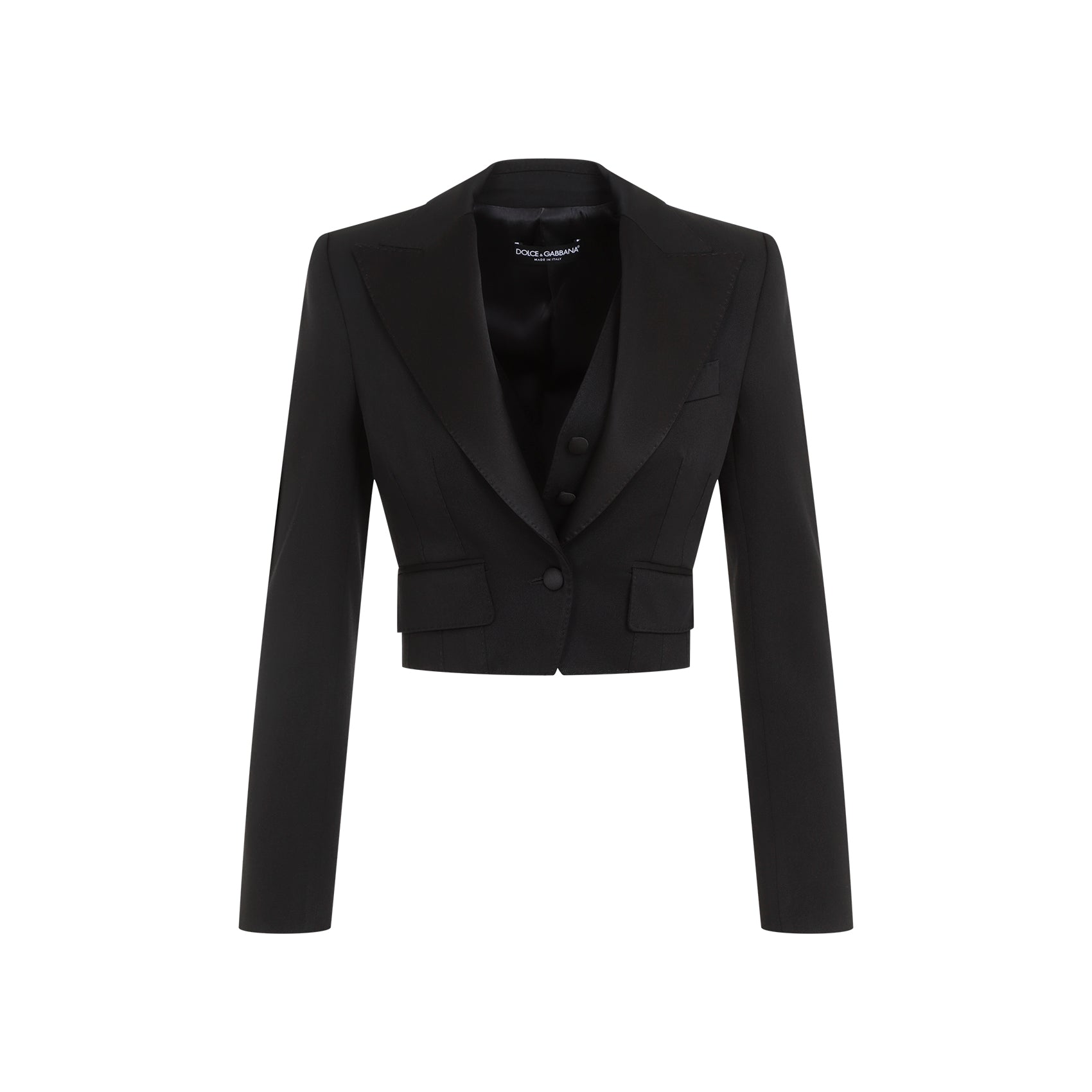 DOLCE & GABBANA-OUTLET-SALE-Jacket SCHWARZ-ARCHIVIST