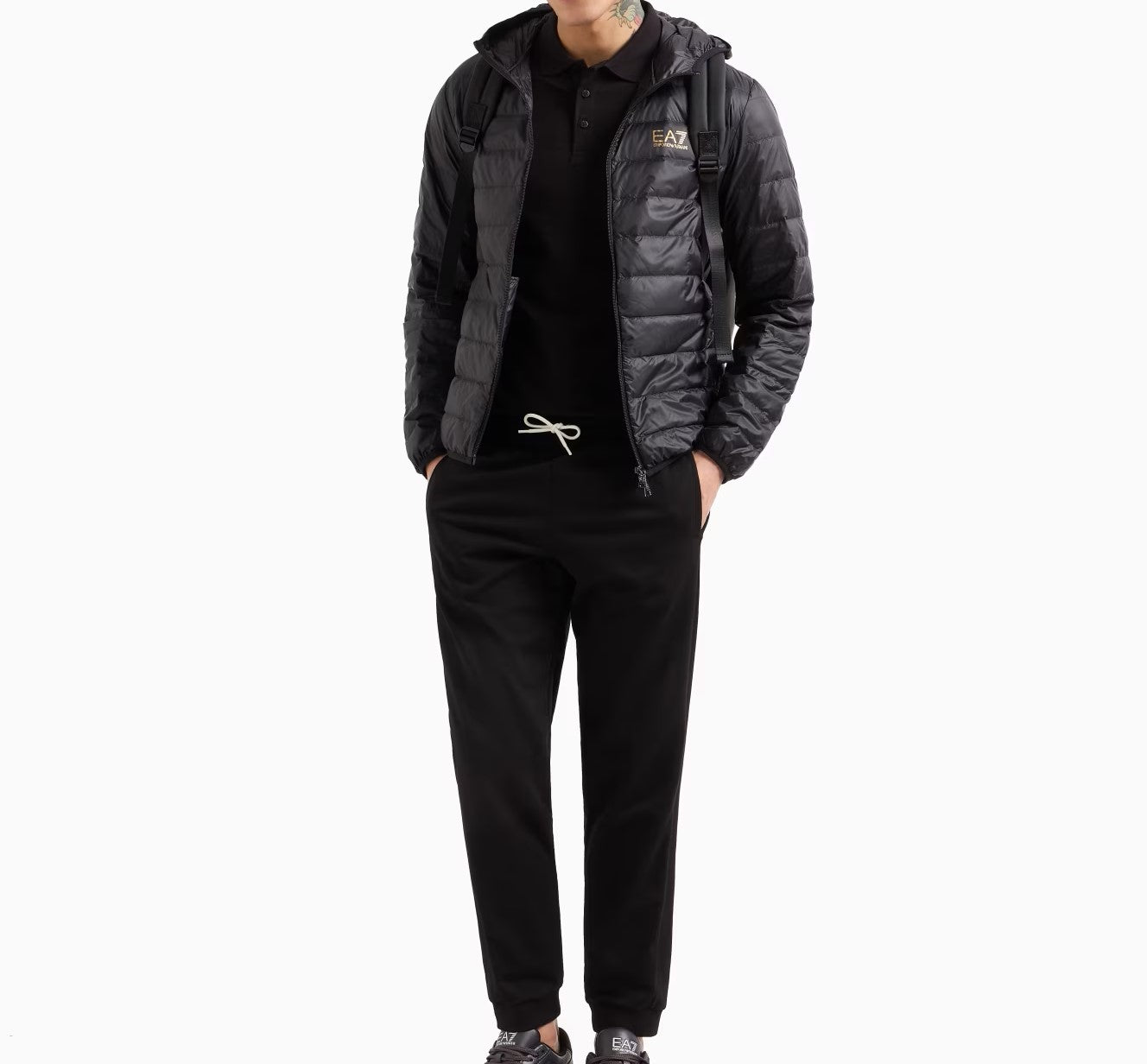 Ea7 Emporio Armani-OUTLET-SALE-Jacket SCHWARZ-ARCHIVIST