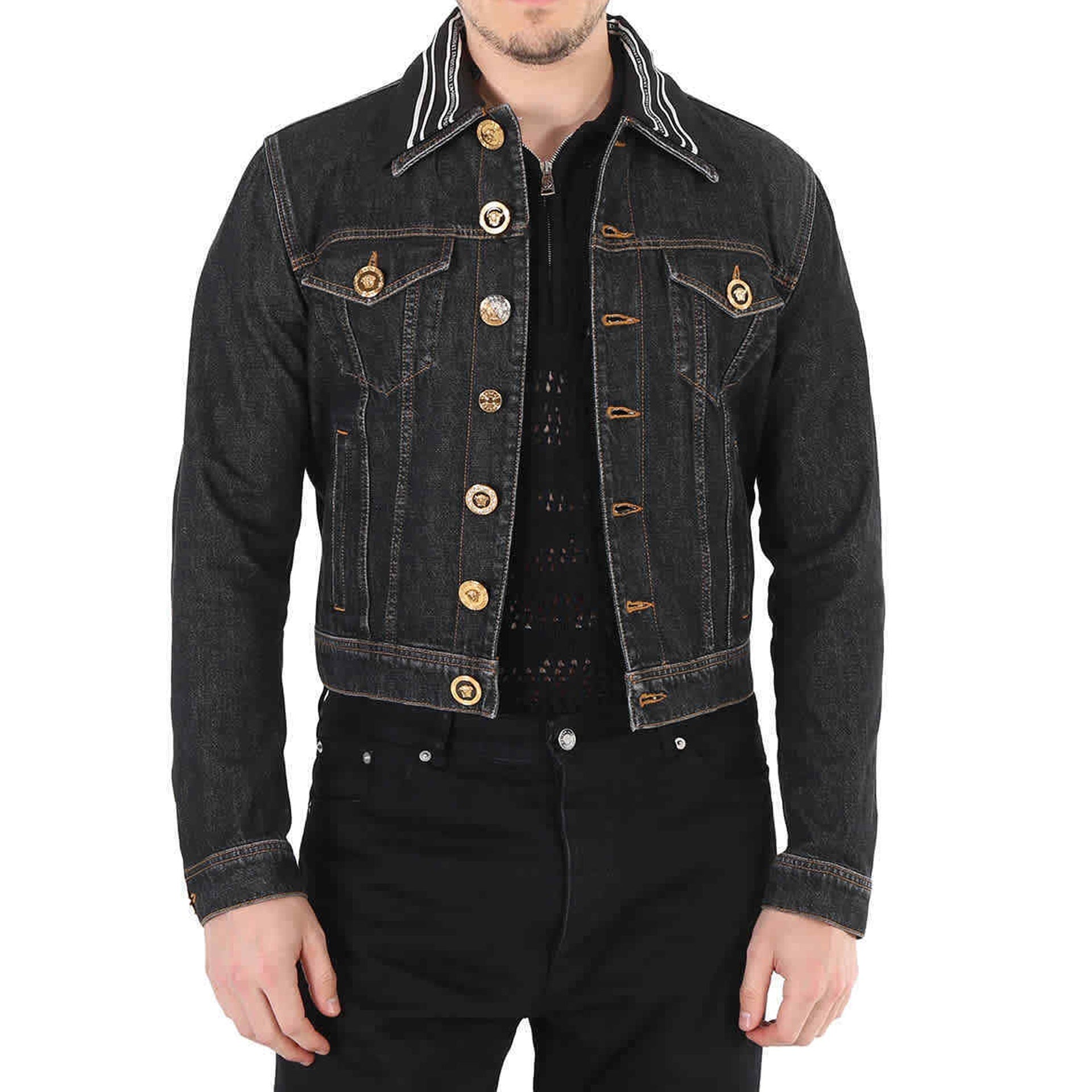 VERSACE-OUTLET-SALE-Jacket SCHWARZ-ARCHIVIST