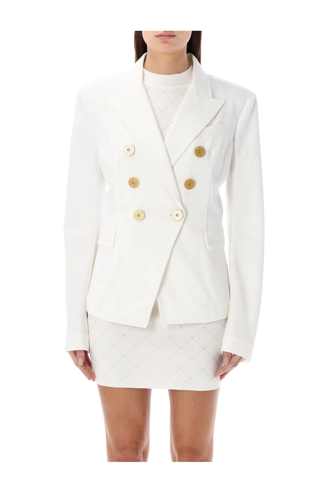 BALMAIN-OUTLET-SALE-Jacket Weiss-ARCHIVIST