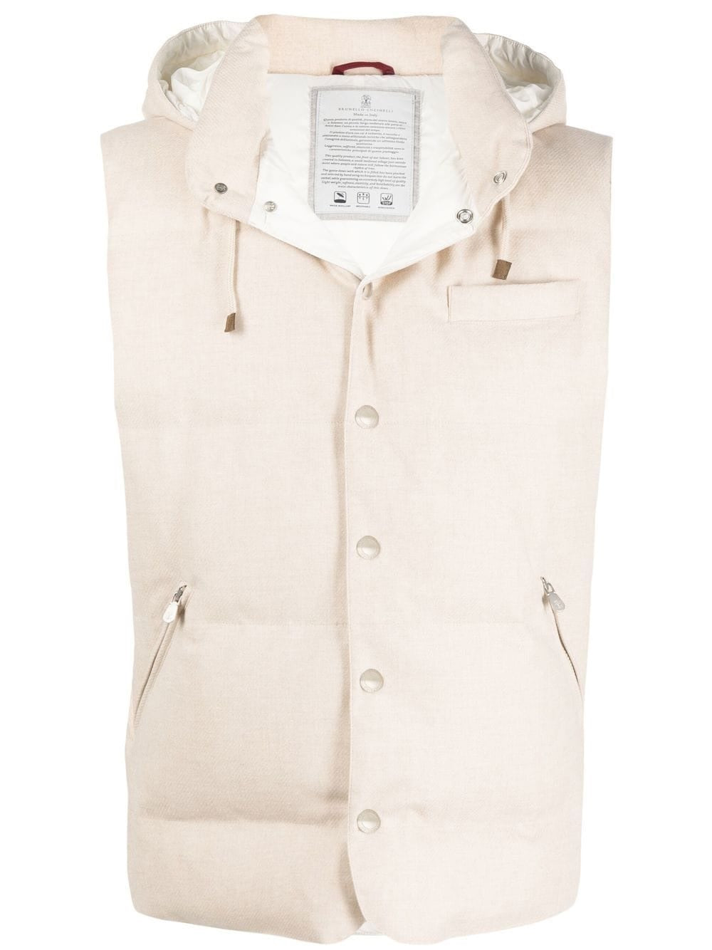 BRUNELLO CUCINELLI-OUTLET-SALE-Jacket Weiss-ARCHIVIST