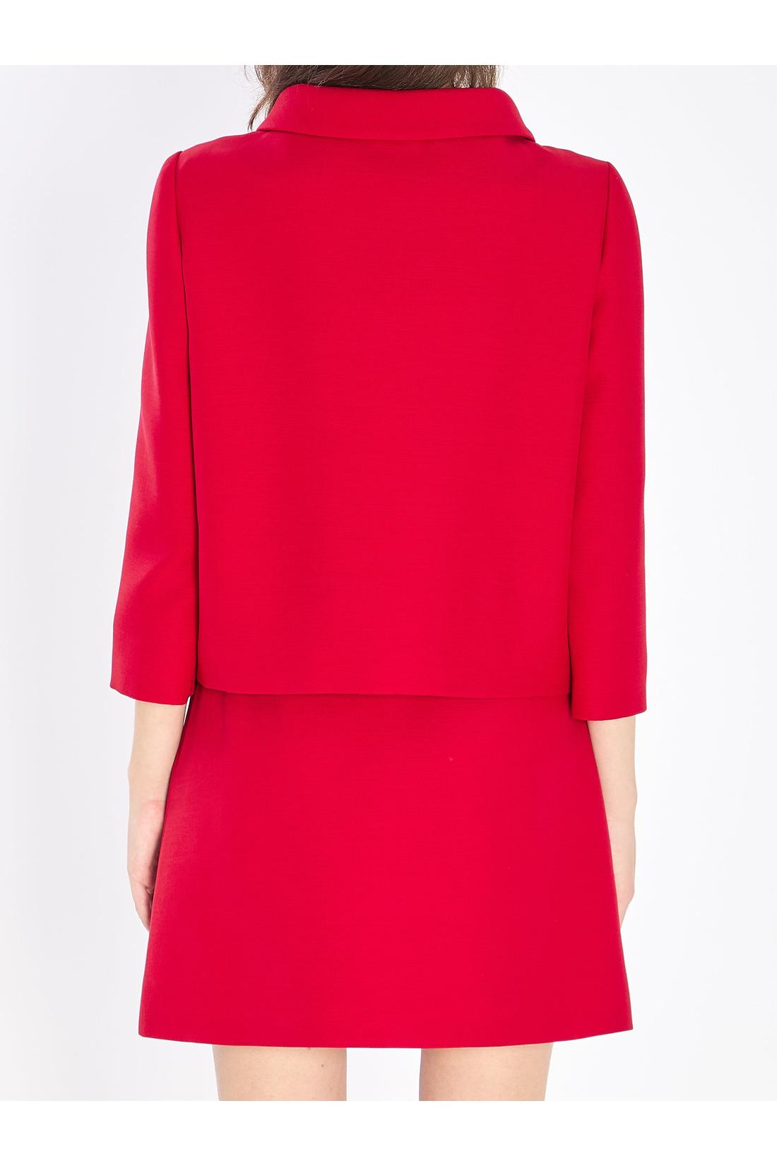 Valentino Garavani-OUTLET-SALE-Jacket in crepe couture-ARCHIVIST