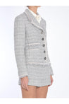 Dolce & Gabbana-OUTLET-SALE-Jacket in grey lamé bouclé-ARCHIVIST