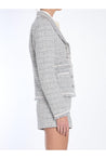Dolce & Gabbana-OUTLET-SALE-Jacket in grey lamé bouclé-ARCHIVIST