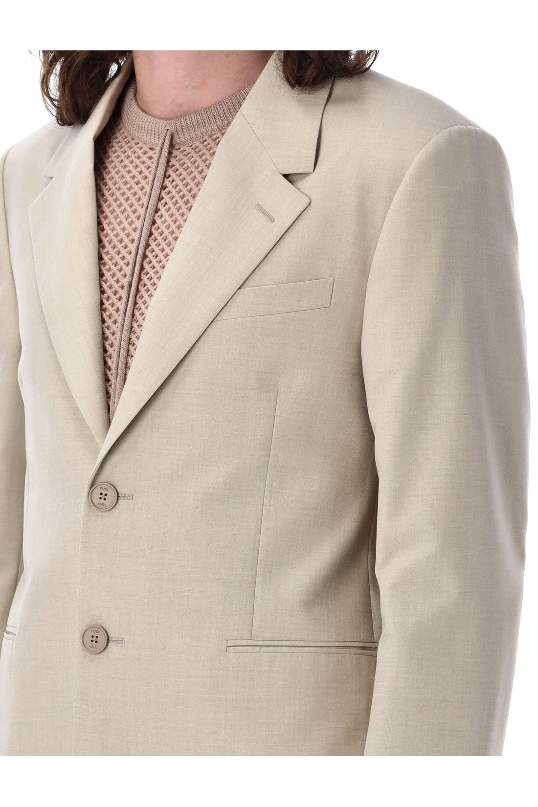 Fendi-OUTLET-SALE-Jackets & Coats BEIGE-ARCHIVIST