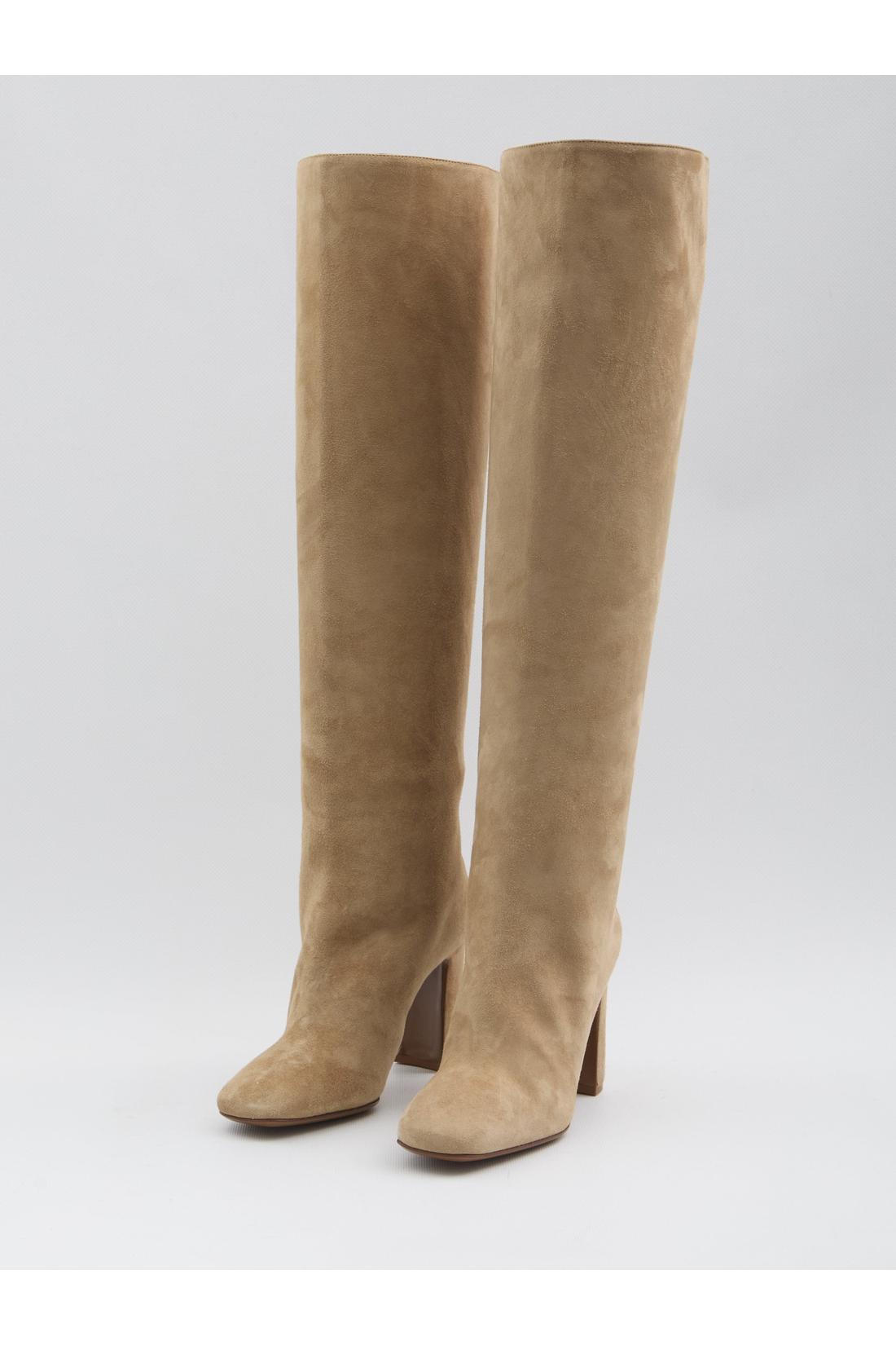 Dolce & Gabbana-OUTLET-SALE-Jackie suede boots-ARCHIVIST