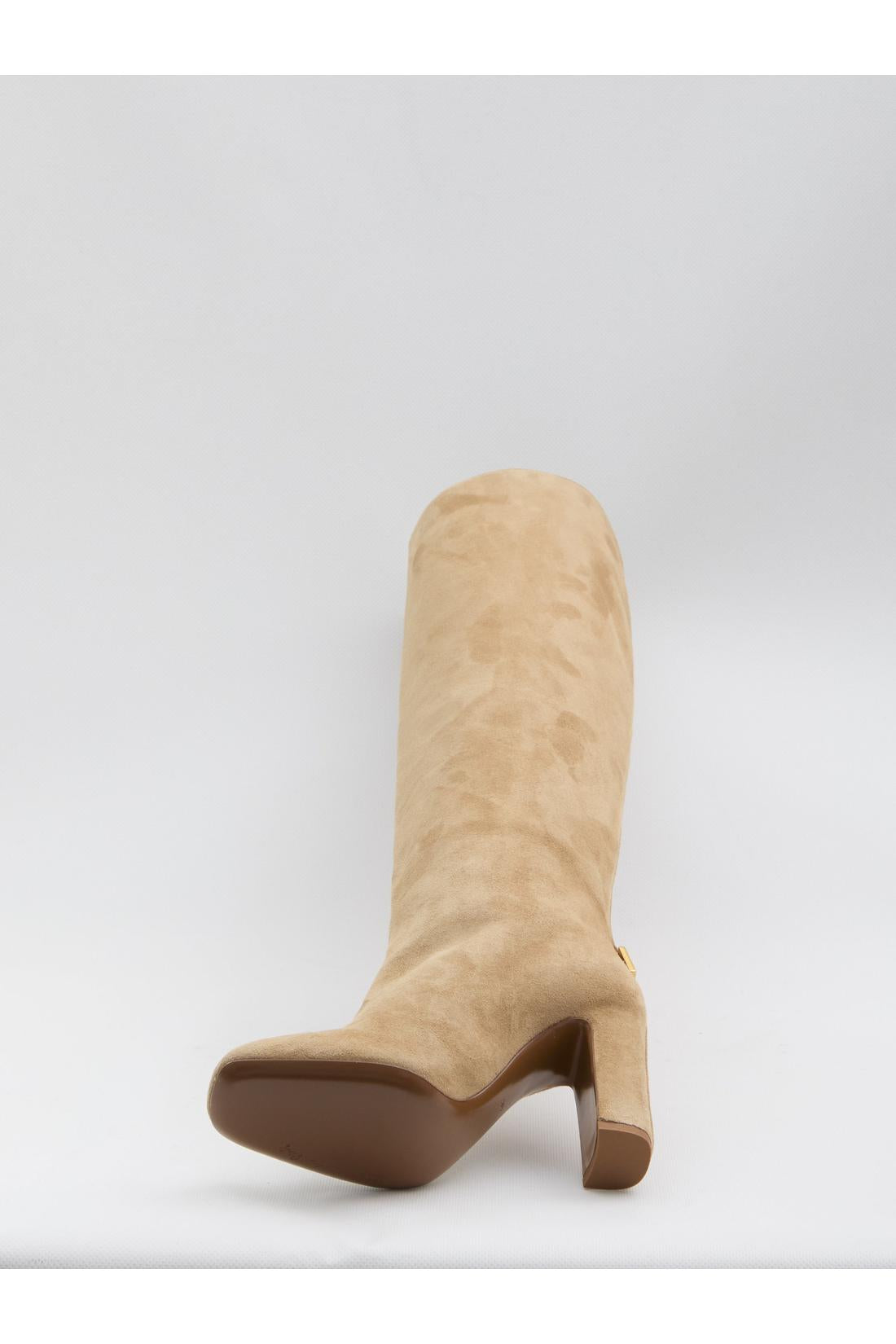 Dolce & Gabbana-OUTLET-SALE-Jackie suede boots-ARCHIVIST