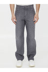 BALMAIN-OUTLET-SALE-Jacquard Monogram jeans-ARCHIVIST