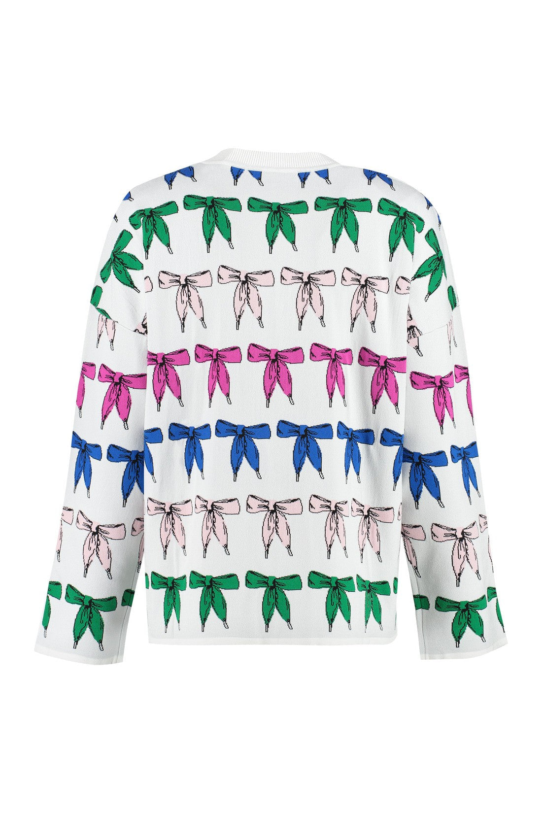 Boutique Moschino-OUTLET-SALE-Jacquard crew-neck sweater-ARCHIVIST