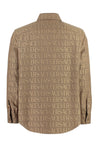 Versace-OUTLET-SALE-Jacquard fabric overshirt with logo-ARCHIVIST