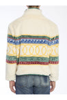 CASABLANCA-OUTLET-SALE-Jacquard faux fur pullover-ARCHIVIST