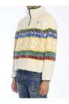 CASABLANCA-OUTLET-SALE-Jacquard faux fur pullover-ARCHIVIST