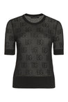 Dolce & Gabbana-OUTLET-SALE-Jacquard knit t-shirt-ARCHIVIST