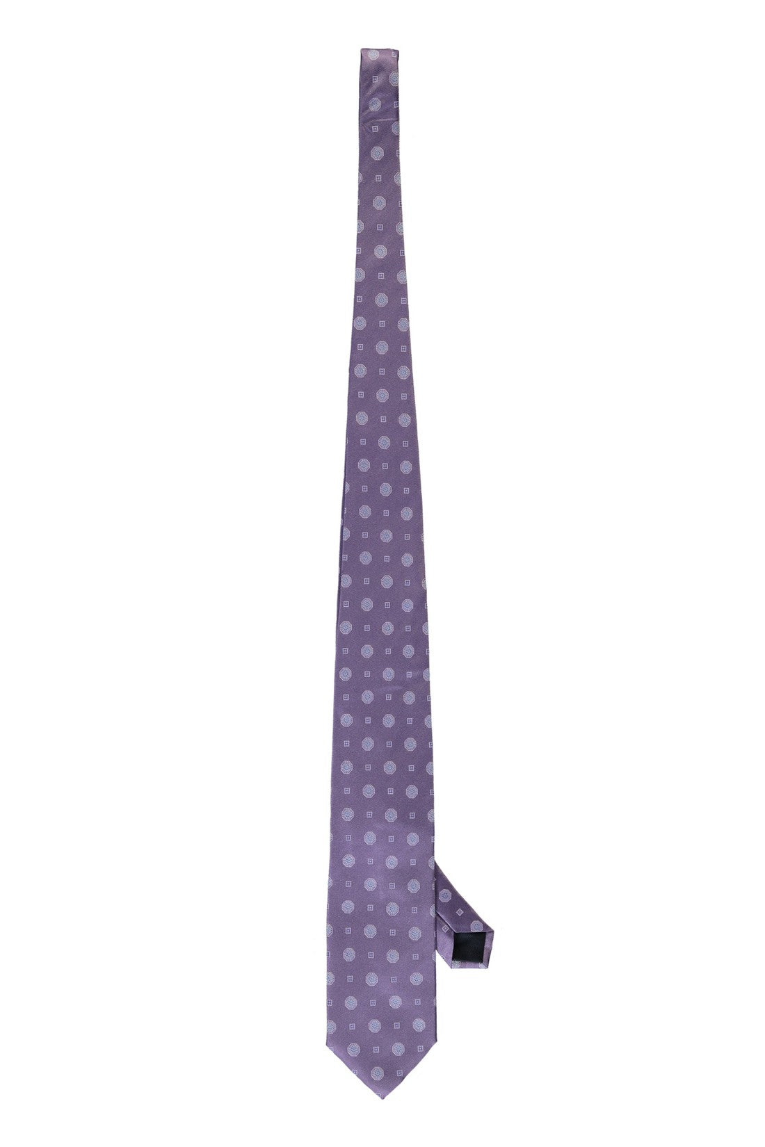 Corneliani-OUTLET-SALE-Jacquard silk tie-ARCHIVIST