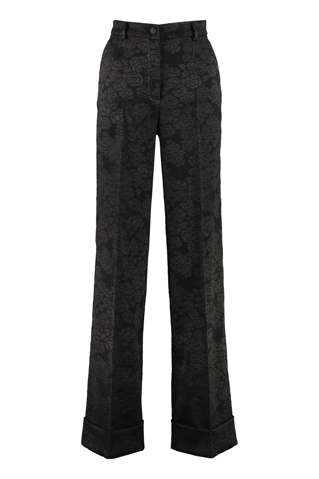 Dolce & Gabbana-OUTLET-SALE-Jacquard trousers-ARCHIVIST