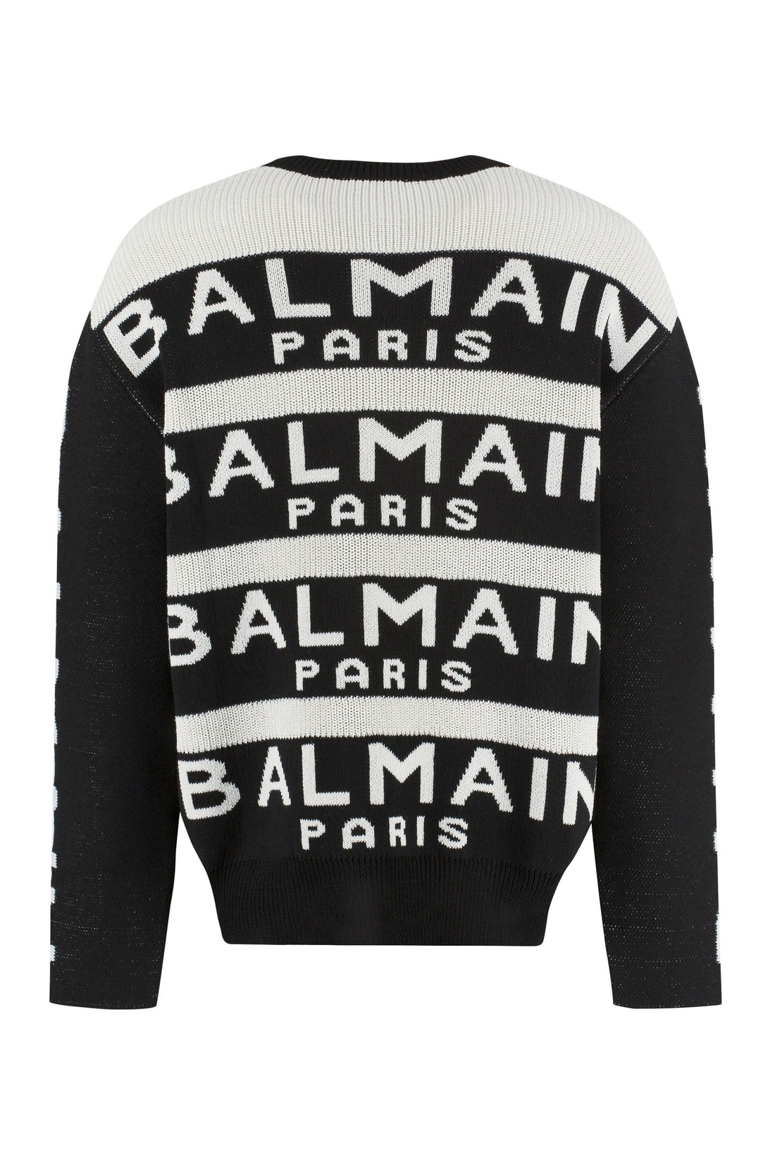 Balmain-OUTLET-SALE-Jacquard wool sweater-ARCHIVIST