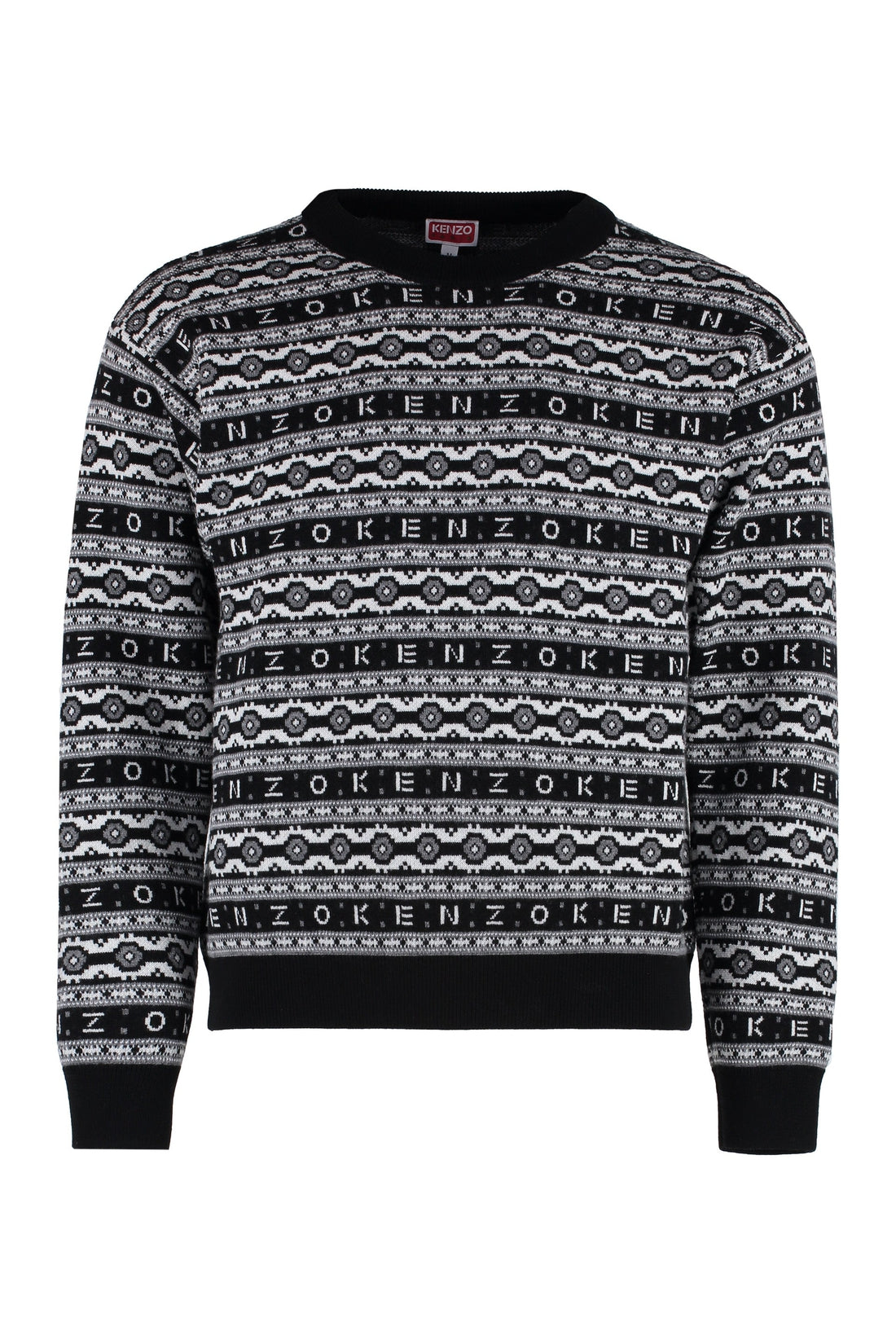 Kenzo-OUTLET-SALE-Jacquard wool sweater-ARCHIVIST