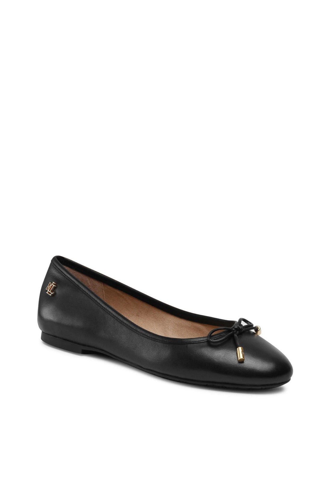 Ralph Lauren-OUTLET-SALE-Jayna Leather Flats Ballerinas-ARCHIVIST