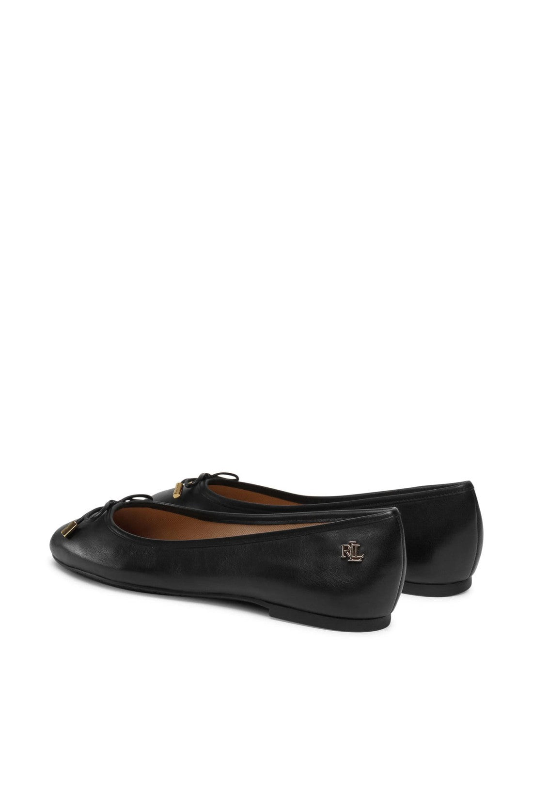 Ralph Lauren-OUTLET-SALE-Jayna Leather Flats Ballerinas-ARCHIVIST