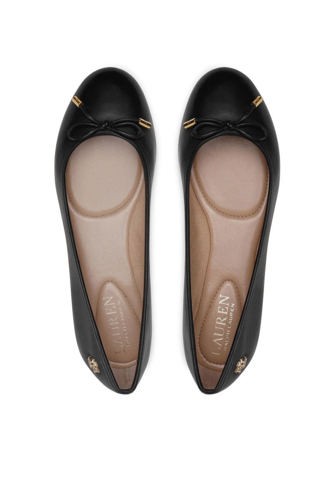 Ralph Lauren-OUTLET-SALE-Jayna Leather Flats Ballerinas-ARCHIVIST