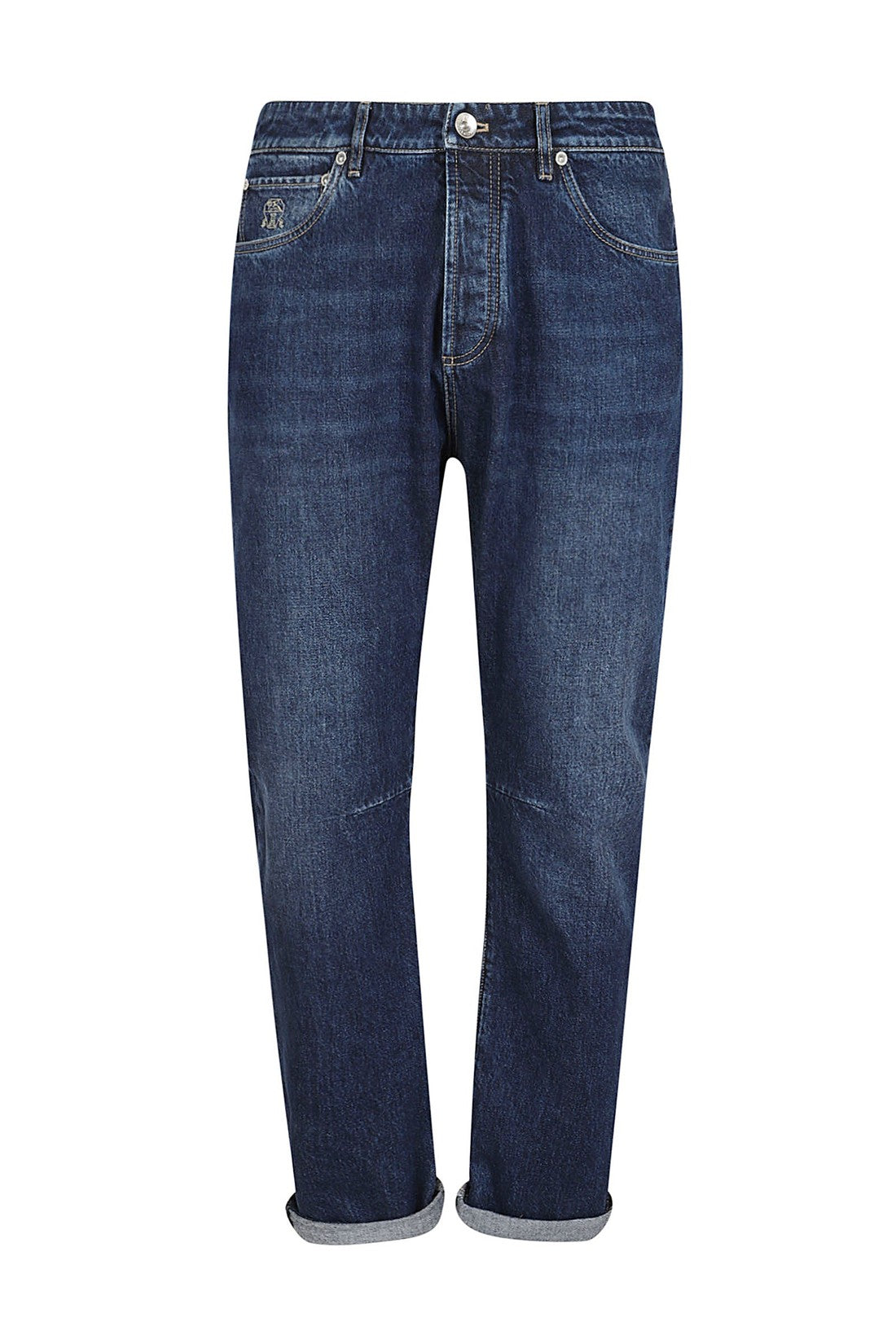 BRUNELLO CUCINELLI-OUTLET-SALE-Jeans BLAU-ARCHIVIST