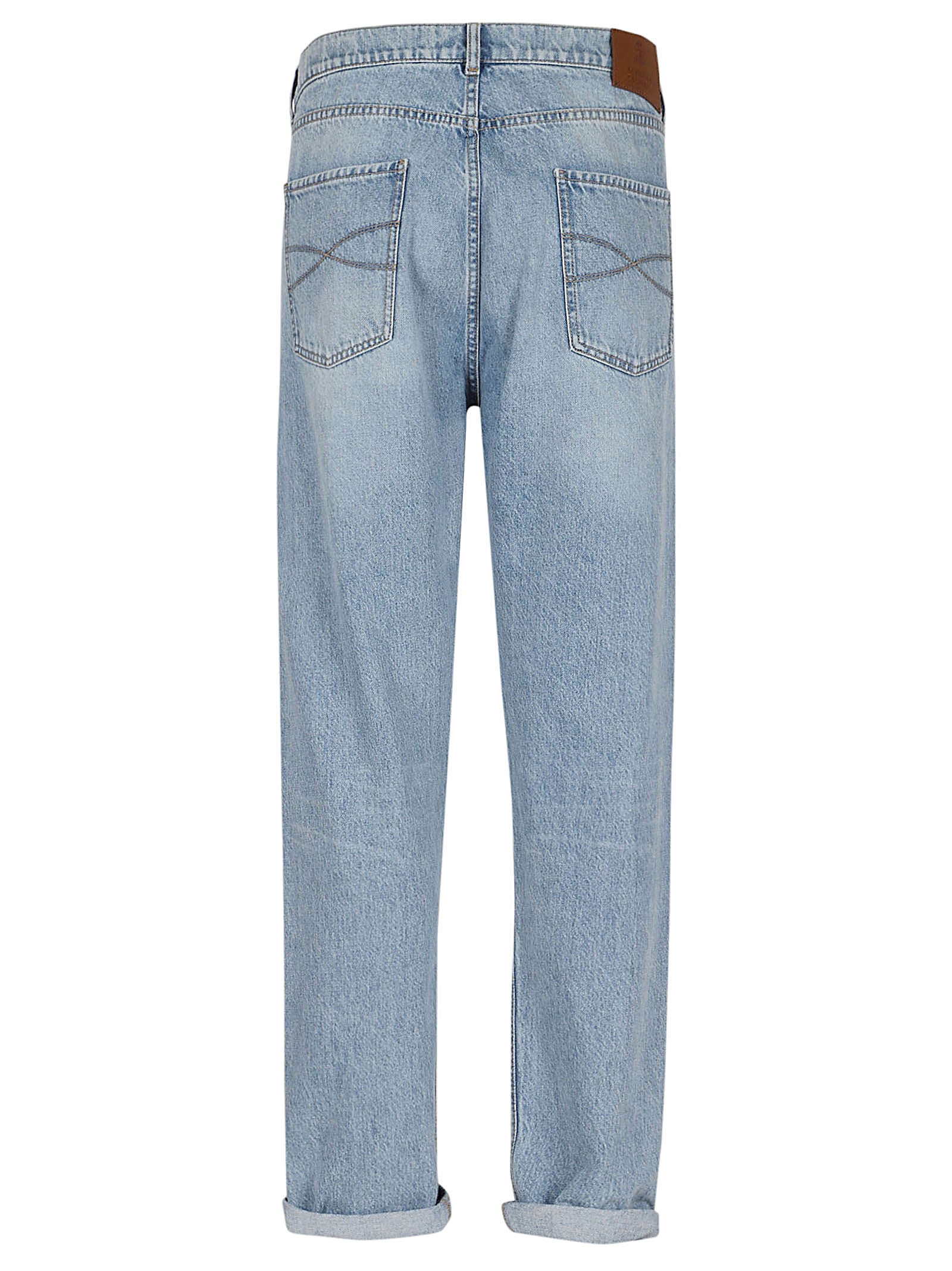 BRUNELLO CUCINELLI-OUTLET-SALE-Jeans BLAU-ARCHIVIST