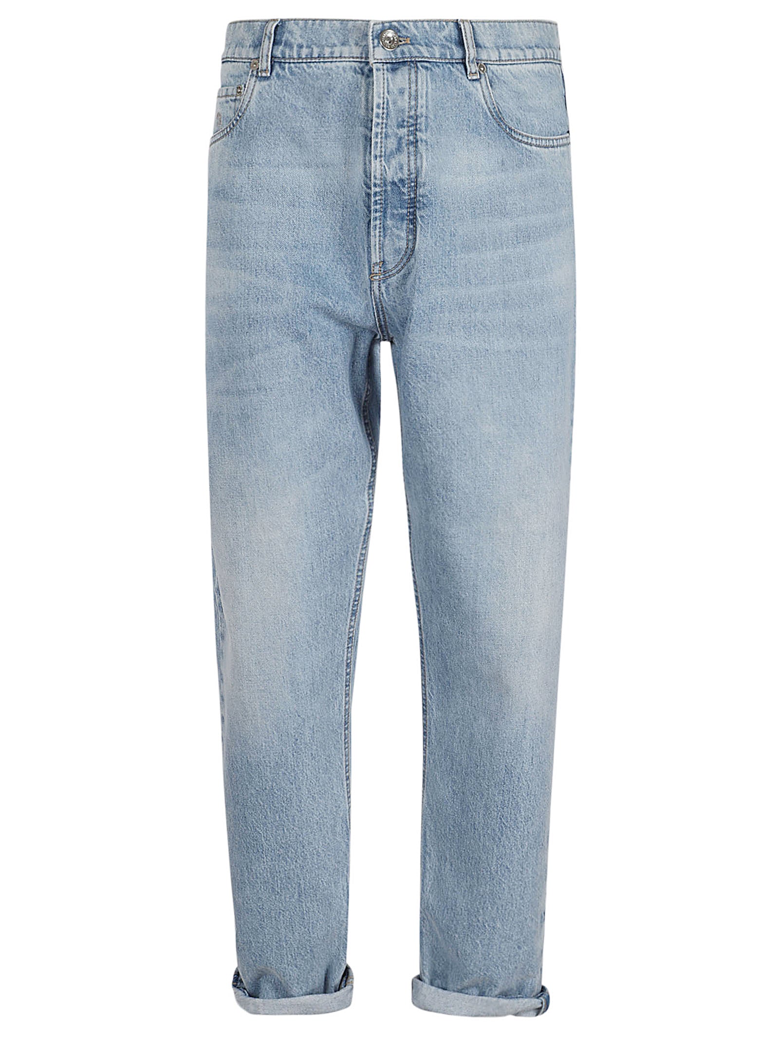 BRUNELLO CUCINELLI-OUTLET-SALE-Jeans BLAU-ARCHIVIST