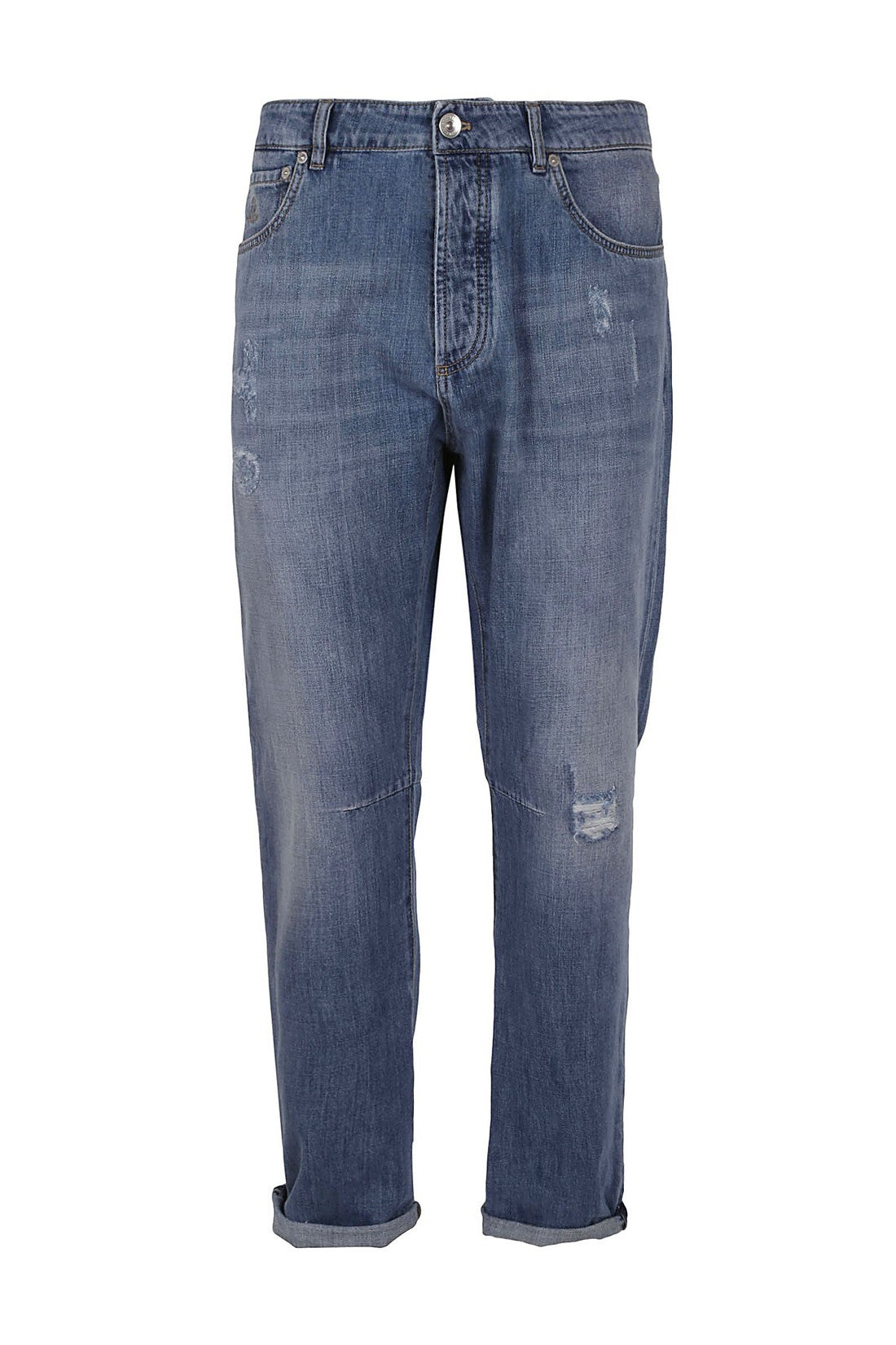 BRUNELLO CUCINELLI-OUTLET-SALE-Jeans BLAU-ARCHIVIST