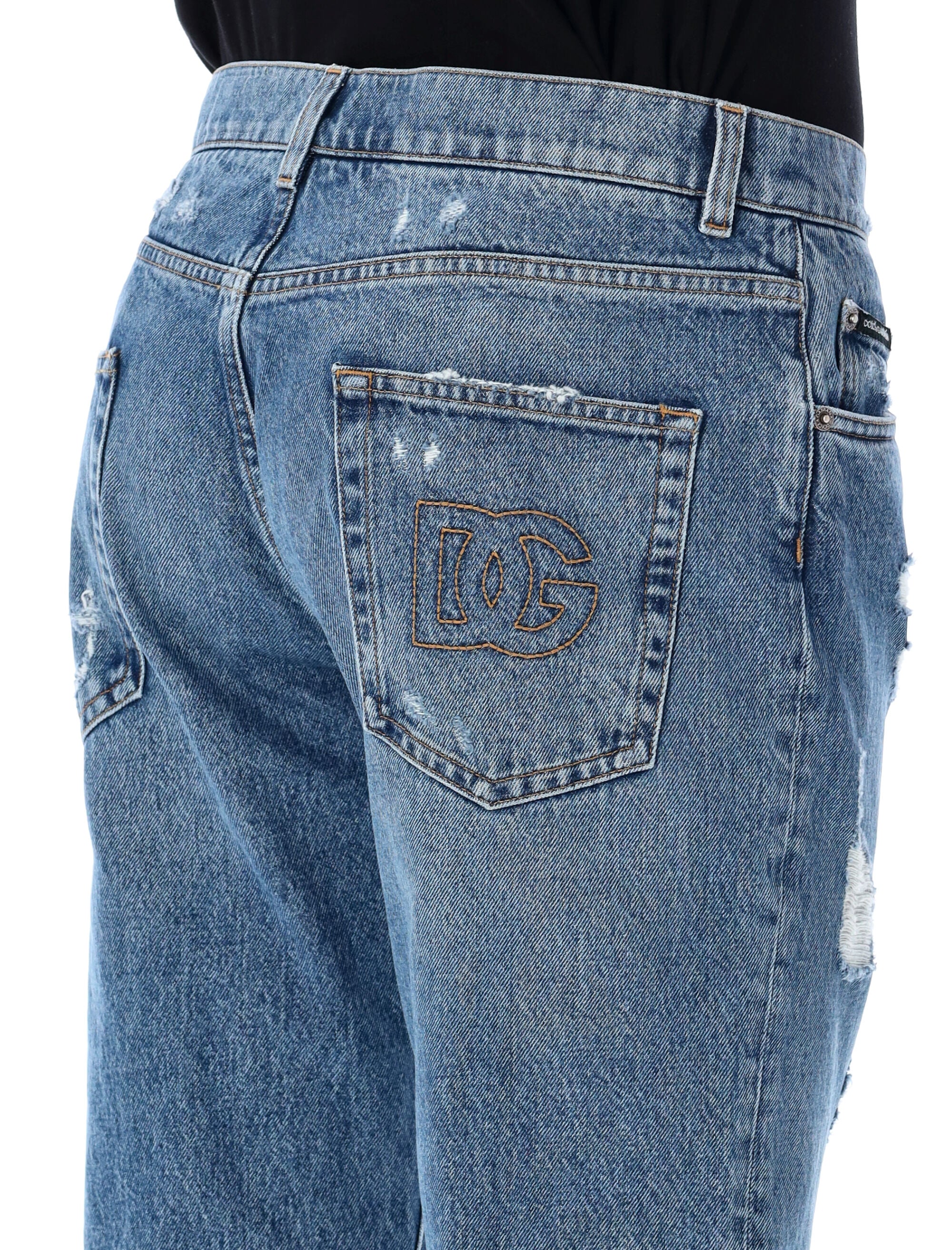 Dolce & Gabbana-OUTLET-SALE-Jeans BLAU-ARCHIVIST