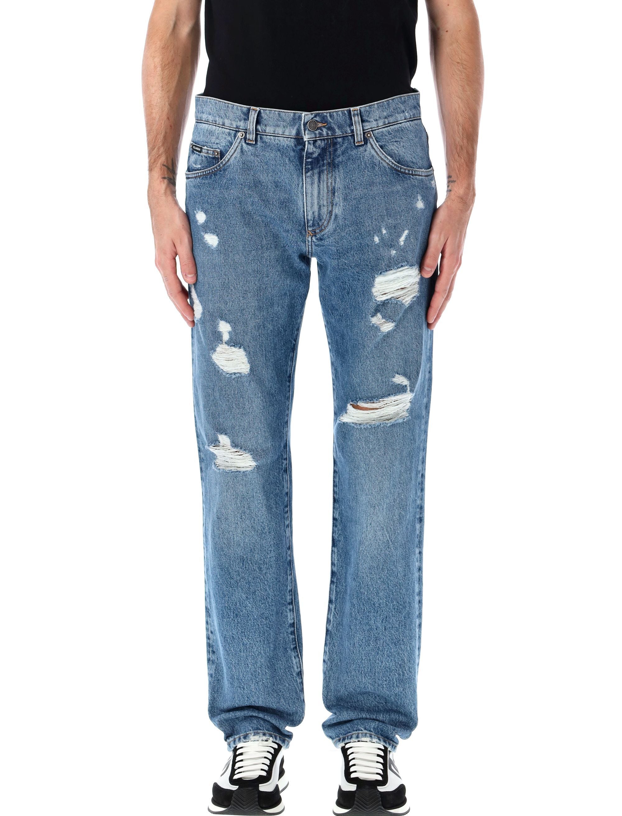 Dolce & Gabbana-OUTLET-SALE-Jeans BLAU-ARCHIVIST
