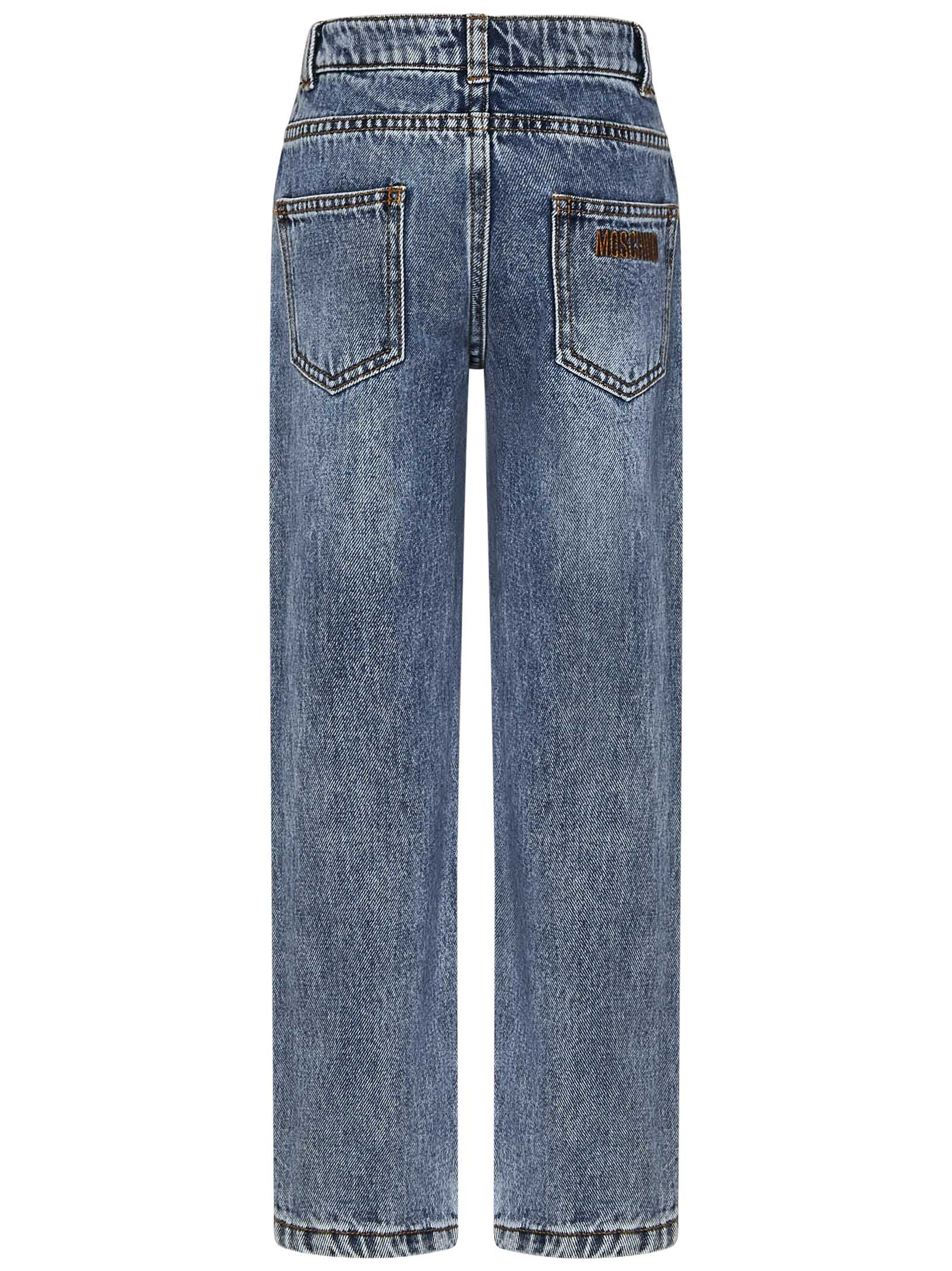 Moschino Kids-OUTLET-SALE-Jeans BLAU-ARCHIVIST