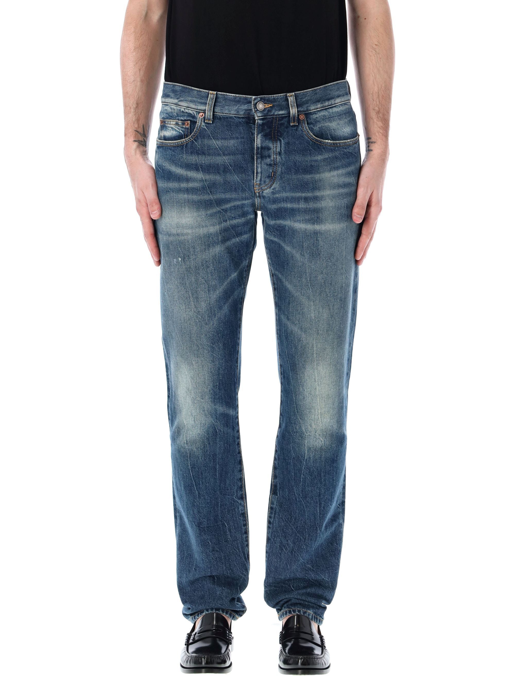 SAINT LAURENT PARIS-OUTLET-SALE-Jeans BLAU-ARCHIVIST