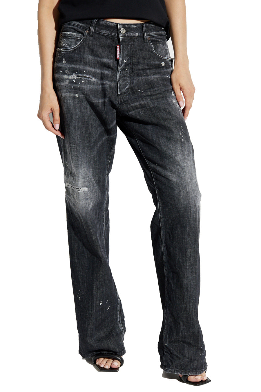 DSQUARED2-OUTLET-SALE-Jeans SCHWARZ-ARCHIVIST