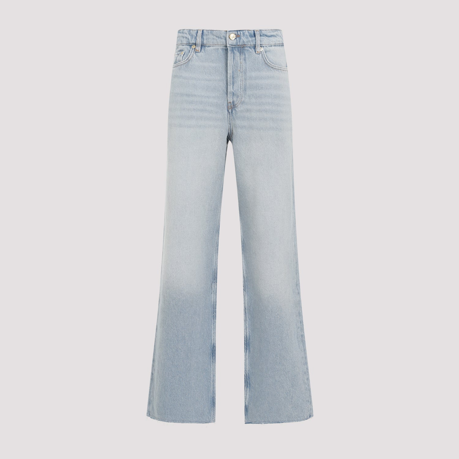 GANNI-OUTLET-SALE-Jeans SILBER-ARCHIVIST