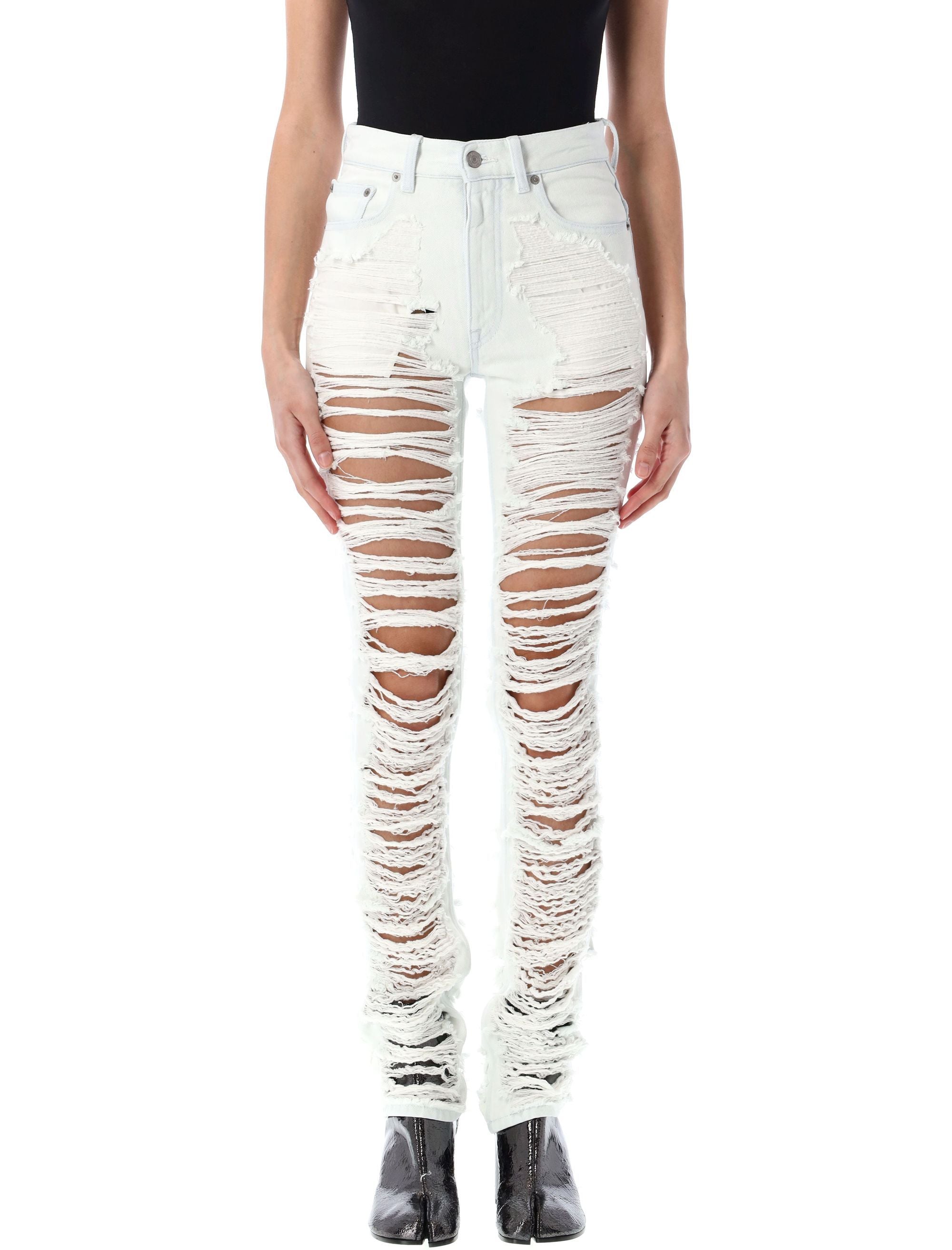 Mm6 Maison Margiela-OUTLET-SALE-Jeans WEISS-ARCHIVIST
