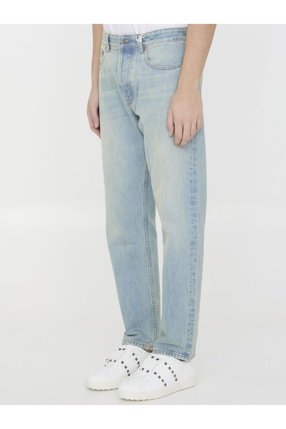 VALENTINO GARAVANI-OUTLET-SALE-Jeans with VLogo Signature-ARCHIVIST