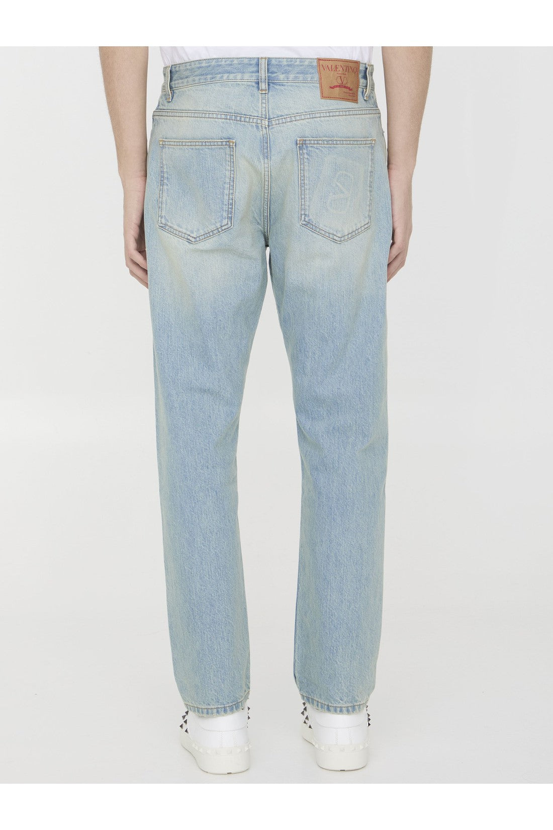 VALENTINO GARAVANI-OUTLET-SALE-Jeans with VLogo Signature-ARCHIVIST