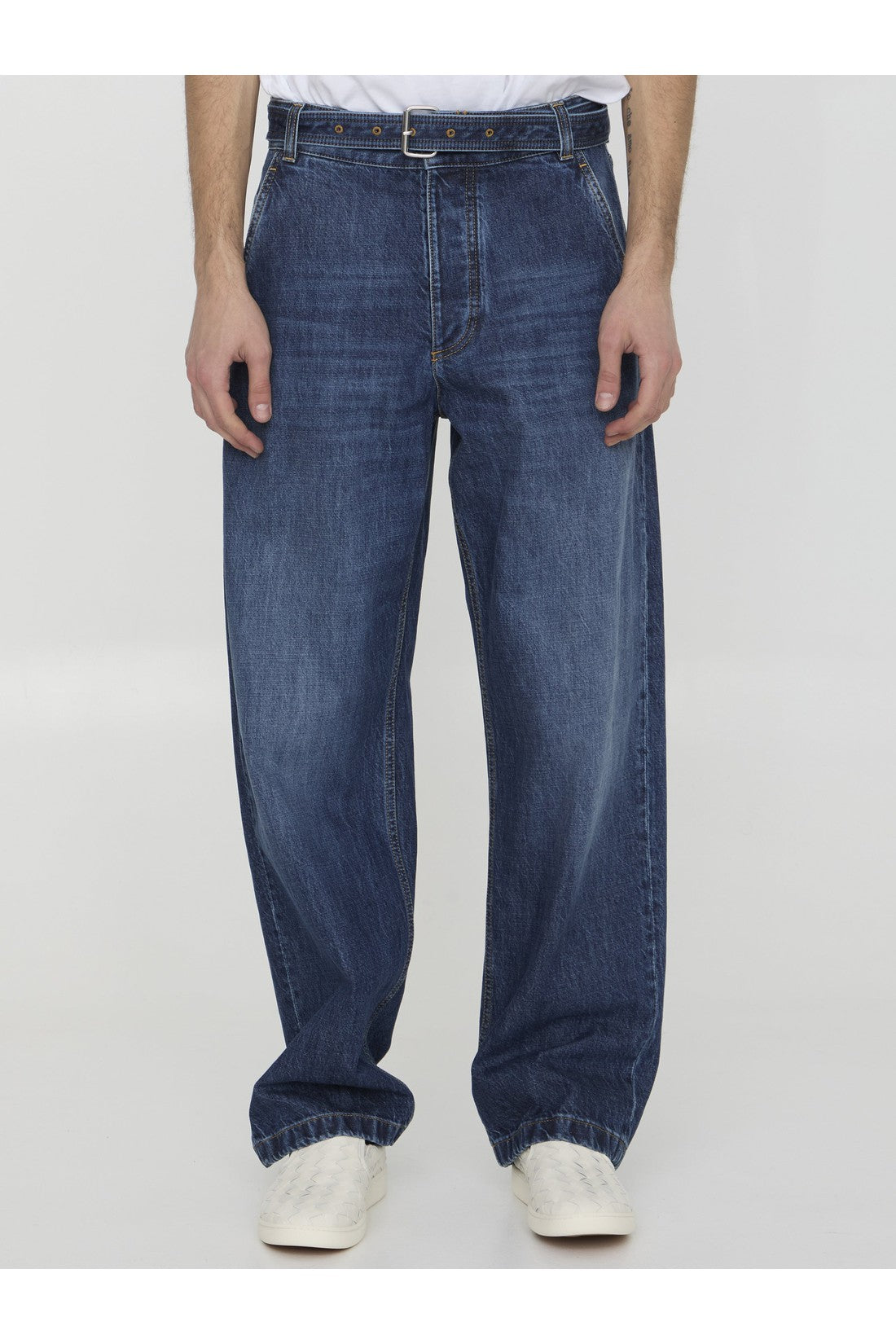 BOTTEGA VENETA-OUTLET-SALE-Jeans with belt-ARCHIVIST