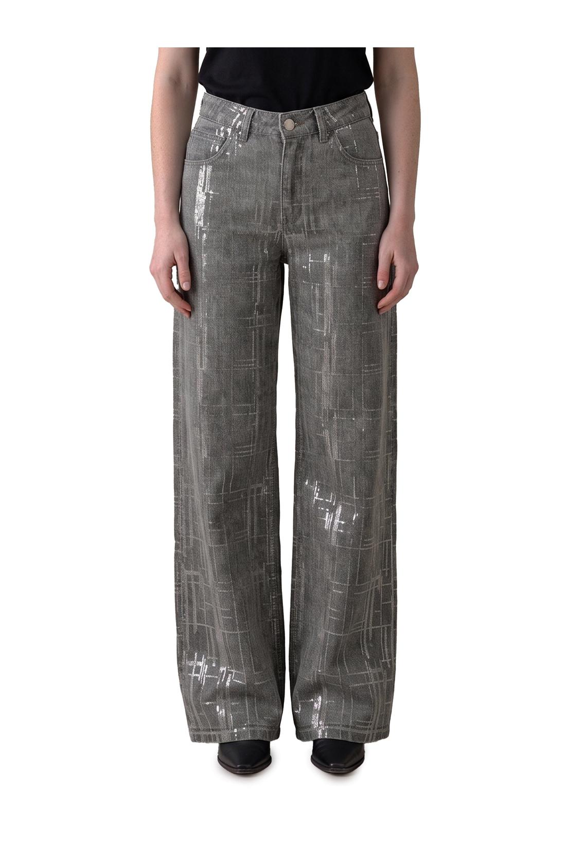 Federica Tosi-OUTLET-SALE-Jeans with sequin embroidery-ARCHIVIST