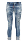 Dsquared2-OUTLET-SALE-Jennifer bleached slim-fit jeans-ARCHIVIST